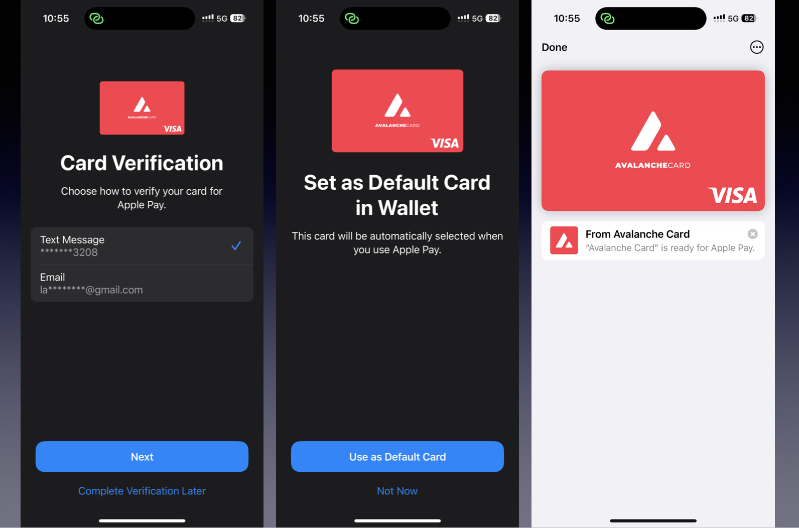 雪崩卡绑定Apple Pay